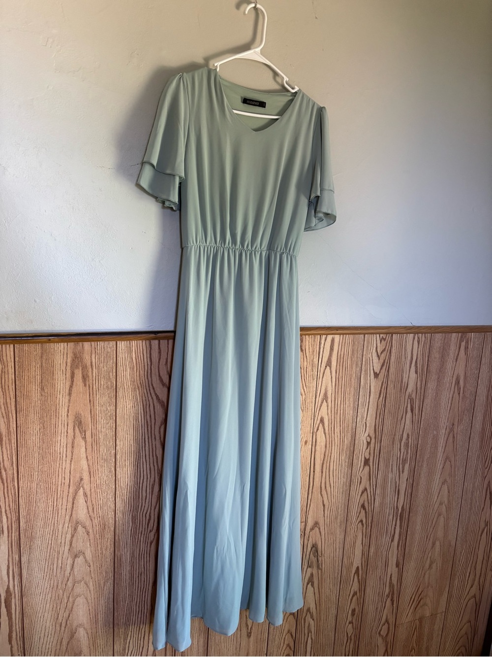 Mikarose Flutter-Sleeve Maxi Dress